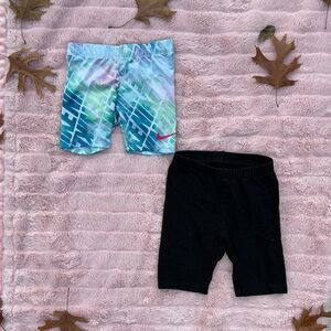 Nike Kids' Blue Gradient and Black Shorts Set